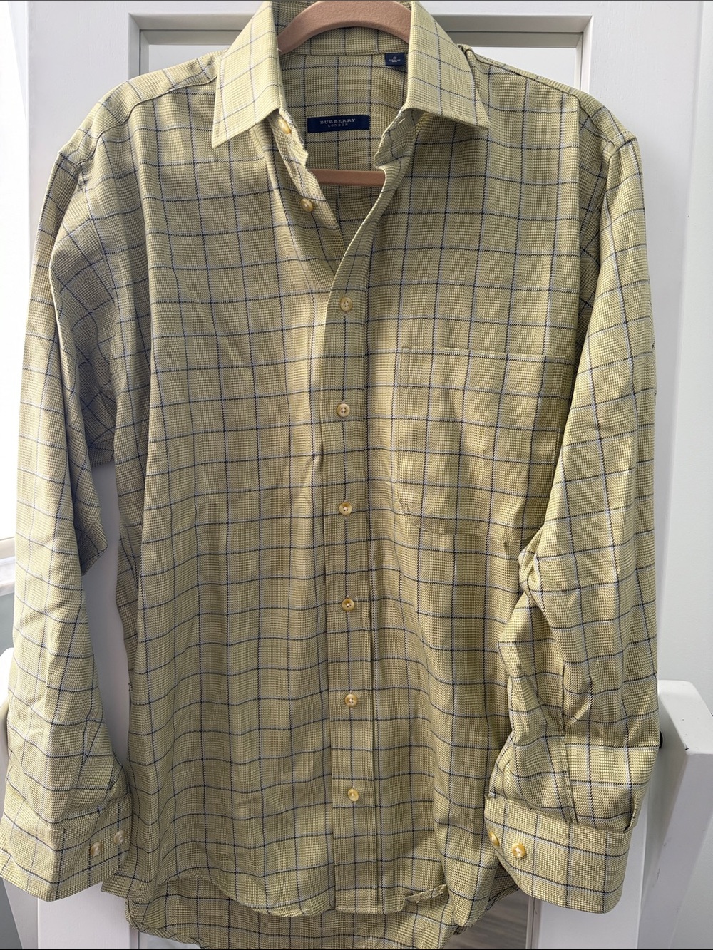 Burberry Plaid Men's Dress Shirt - Picture 2 of 3